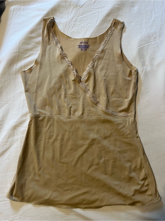 SPANX Other - SPANX Tan Shaping Slip Camisole with Lace Trim